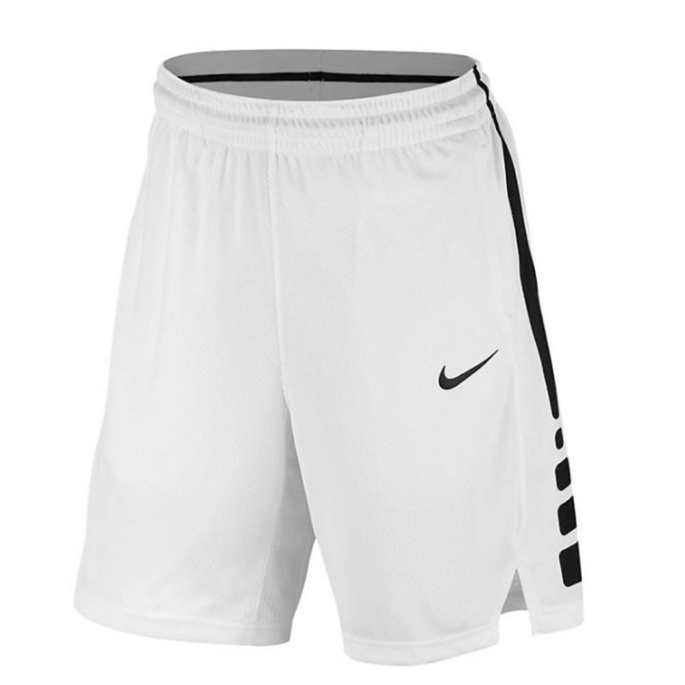 White basketball shorts